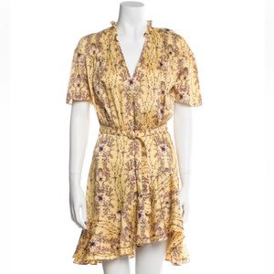 Sandro Floral Print Mini Dress
